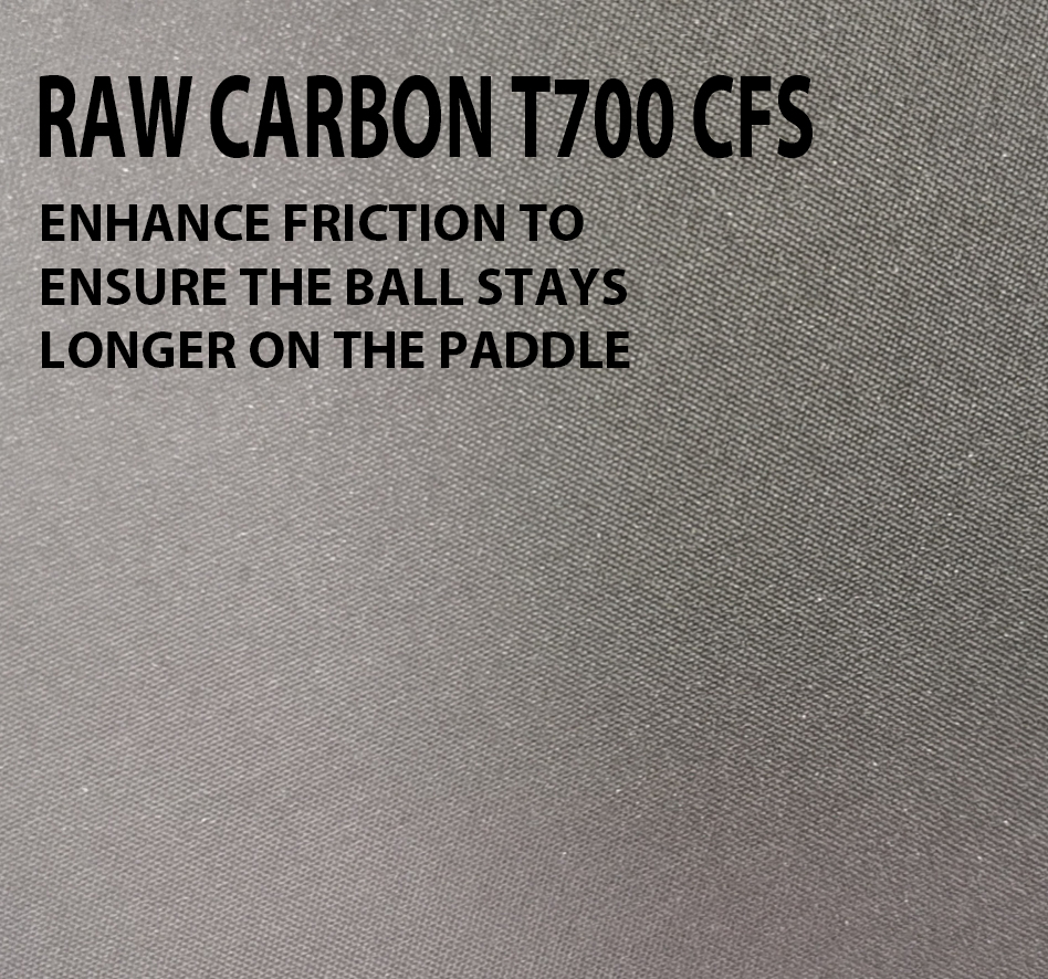 High End Raw Carbon Pickleball Racket Toray T700 Carbon Fiber Pickleball Paddle With Grooves Cloth Texture 13mm 16mm Available